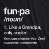 Mens Daddy Shark T Shirt Cute Funny Family Cool Best Dad Vacation Tee for Guys(Heather Black – Funpa)