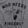 Mens Firework T Shirts Funny 4th of July Tees Firecracker Graphic Novelty Tees for Guys(Dark Heather Grey – Fingers)