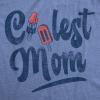 Womens Coolest Mom T Shirt Funny Popsicle Graphic Mothers Day Tee(Heather Light Blue – Coolest Mom)