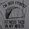Womens Fitness Taco Funny Gym T Shirt Cool Humor Graphic Muscle Tee for Ladies(Dark Heather Grey)