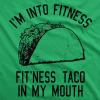Womens Fitness Taco Funny Gym T Shirt Cool Humor Graphic Muscle Tee for Ladies(Green)