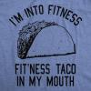 Womens Fitness Taco Funny Gym T Shirt Cool Humor Graphic Muscle Tee for Ladies(Heather Light Blue)
