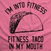 Womens Fitness Taco Funny Gym T Shirt Cool Humor Graphic Muscle Tee for Ladies(Heather Pink)