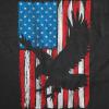 Womens Patriotic T Shirts Funny Fourth of July Tees for Women on Independence Day(Heather Black – Eagle in Flag)