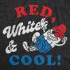 Womens Patriotic T Shirts Funny Fourth of July Tees for Women on Independence Day(Heather Black – Red White Cool)