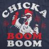 Womens Patriotic T Shirts Funny Fourth of July Tees for Women on Independence Day(Heather Navy – Chicka Boom Boom)