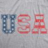 Womens USA Vintage T Shirt 4th of July Indepence Day Tshirt Patriotic America(Light Heather Grey)