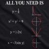 Womens Valentines Shirts Cute Heart T Shirts Funny Valentines Day Tees for Ladies(Heather Black – Equation)