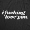 Womens Valentines Shirts Cute Heart T Shirts Funny Valentines Day Tees for Ladies(Heather Black – Love You)