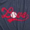 Womens Valentines Shirts Cute Heart T Shirts Funny Valentines Day Tees for Ladies(Heather Navy)