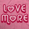 Womens Valentines Shirts Cute Heart T Shirts Funny Valentines Day Tees for Ladies(Heather Pink – Love More)