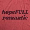 Womens Valentines Shirts Cute Heart T Shirts Funny Valentines Day Tees for Ladies(Heather Red – Hopeful Romantic)