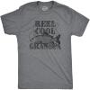 Crazy Dog Dad Fishing Shirts Funny Father’s Day Reel Cool Dad Papa Grandpa Tees(Dark Heather Grey – Reel Cool Grandpa)