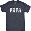 Crazy Dog Dad Fishing Shirts Funny Father’s Day Reel Cool Dad Papa Grandpa Tees(Heather Navy – Papa)