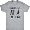 Crazy Dog Mens Sarcastic Humor T Shirts Funny Graphic Novelty Tees for Guys(Light Heather Grey – Fast Food)