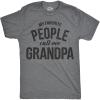 Crazy Dog Mens T Shirt My Favorite People Call Me Grandpa Fathers Day Tee Idea for Dad(Dark Heather Grey – Grandpa)