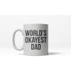 Crazy Dog T-Shirts Best Dad By Par Mug Funny Fathers Day Golf Coffee Cup – 11oz(Okayest Dad)