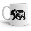 Crazy Dog T-Shirts Best Dad By Par Mug Funny Fathers Day Golf Coffee Cup – 11oz(Papa Bear)