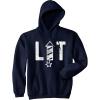 Crazy Dog T-Shirts Lit Fireworks Hoodie Funny 4th of July USA Independence Day Merica Sweatshirt(Navy)