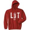 Crazy Dog T-Shirts Lit Fireworks Hoodie Funny 4th of July USA Independence Day Merica Sweatshirt(Red)