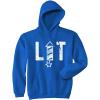 Crazy Dog T-Shirts Lit Fireworks Hoodie Funny 4th of July USA Independence Day Merica Sweatshirt(Royal)