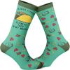 Crazy Dog T-Shirts Mens Funny Taco Socks With Awesome Graphics for Men(Fitness Taco)