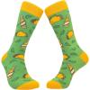 Crazy Dog T-Shirts Mens Funny Taco Socks With Awesome Graphics for Men(Tacos and Beer)