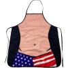 Crazy Dog T-Shirts USA Shorts Apron Funny 4th Of July America Graphic Novelty Kitchen Smock