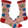 Crazy Dog T-Shirts Women’s Offensive Candy Heart Socks Funny Valentines Day Insult Graphic Novelty Footwear