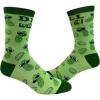 Crazy Dog T-Shirts Youth Funny Food Socks Delicious Eating Treat Novelty Snack Footwear for Kids(Green)