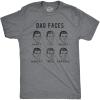 Funny Dad T Shirts Manly Tees for Parents Cool Mens Shirts for Fathers Day(Dark Heather Grey – Dad Faces)