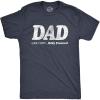 Funny Dad T Shirts Manly Tees for Parents Cool Mens Shirts for Fathers Day(Heather Navy – Dad Like Mom)