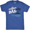 Funny Dad T Shirts Manly Tees for Parents Cool Mens Shirts for Fathers Day(Heather Royal – the Summer of Dad)