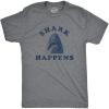 Dark Heather Grey - Shark Happens