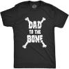 Mens Dad to The Bone Funny Music Parody Fathers Day T Shirt Cool Tee Idea(Heather Black)