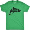 Mens Daddy Shark T Shirt Cute Funny Family Cool Best Dad Vacation Tee for Guys(Heather Green – Daddy Shark)