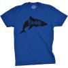 Mens Daddy Shark T Shirt Cute Funny Family Cool Best Dad Vacation Tee for Guys(Heather Royal – Daddy Shark)