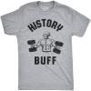 Mens History Buff T Shirt Funny George Washington 4th of July Tee(Grey)