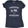 Womens Ermahgerd Sperklers T Shirt Funny 4th of July Fireworks Sparklers Graphic Novelty Tee(Heather Navy)
