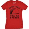 Womens Fitness Taco Funny Gym T Shirt Cool Humor Graphic Muscle Tee for Ladies(Red)