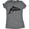 imageWomens Peace Love Tacos T Shirt Funny Saying Cute Graphic Vintage Ladies DesignDark Heather Grey  Mommy Shark