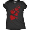 Womens Valentines Shirts Cute Heart T Shirts Funny Valentines Day Tees for Ladies(Heather Black – Hearts Glitter Ink)