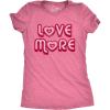 Womens Valentines Shirts Cute Heart T Shirts Funny Valentines Day Tees for Ladies(Heather Pink – Love More)