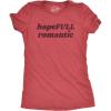 Womens Valentines Shirts Cute Heart T Shirts Funny Valentines Day Tees for Ladies(Heather Red – Hopeful Romantic)