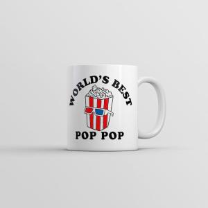 Crazy Dog T-Shirts Best Dad By Par Mug Funny Fathers Day Golf Coffee Cup – 11oz(Best Pop Pop)