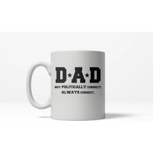 Crazy Dog T-Shirts Best Dad By Par Mug Funny Fathers Day Golf Coffee Cup – 11oz(Dad Not PC)