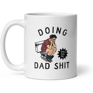 Crazy Dog T-Shirts Best Dad By Par Mug Funny Fathers Day Golf Coffee Cup – 11oz(Doing Dad)