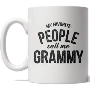 Crazy Dog T-Shirts My Favorite People Call Me Daddy Mug Fathers Day Coffee Cup – 11oz(Grammy)