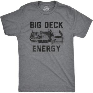 Funny Dad T Shirts Sarcastic Husband Tees Joke Humor for Father(Big Deck Energy)
