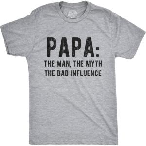 Funny Dad T Shirts Sarcastic Husband Tees Joke Humor for Father(Papa Legend)